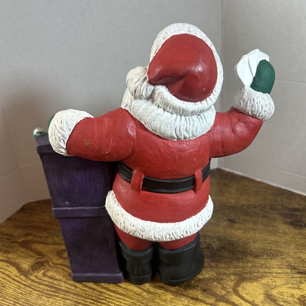 Santa Jackpot Gambling Cards Dice Poker Hand Figurine Hand Painted 2002 8.5 Inch - Picture 7 of 12